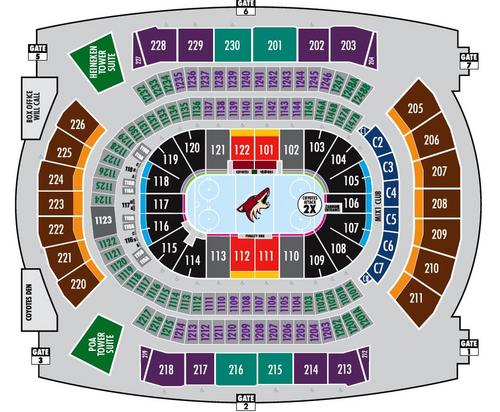 Phoenix Coyotes Seating Chart